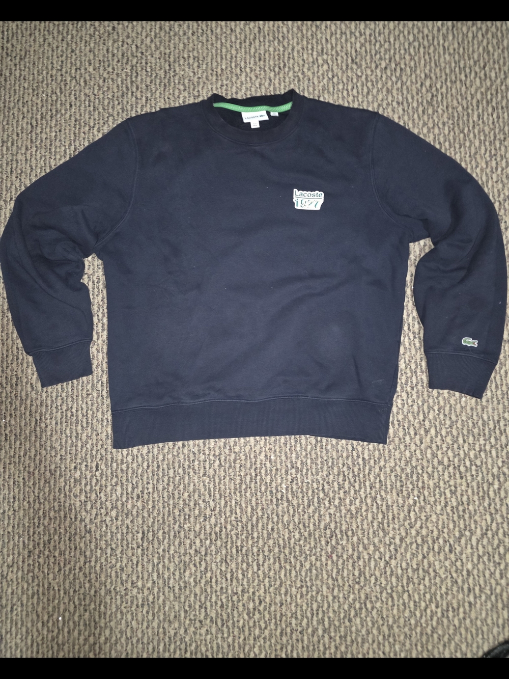 Lacoste Men's Navy Crewneck Sweatshirt